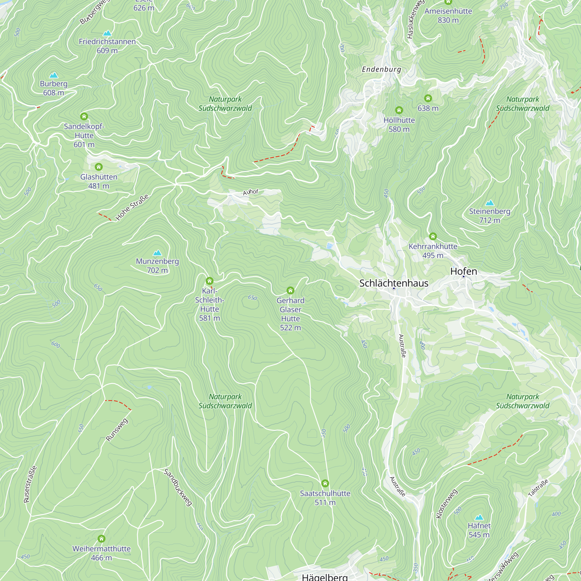 Gerhard Glaser Hütte map