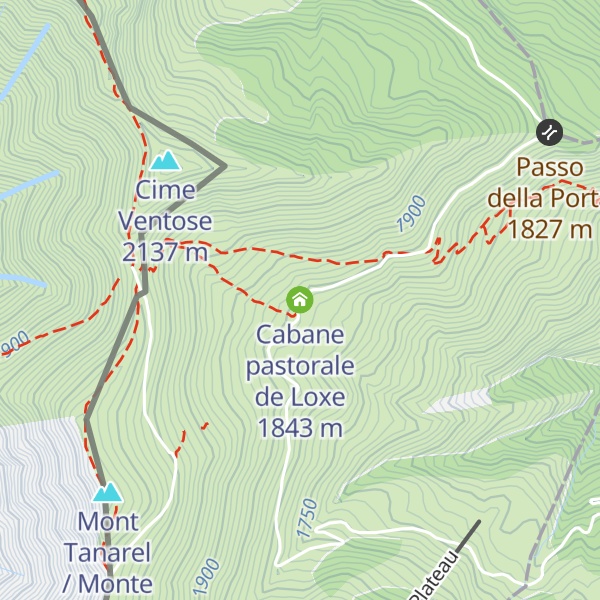 Map of Cabane pastorale de Loxe