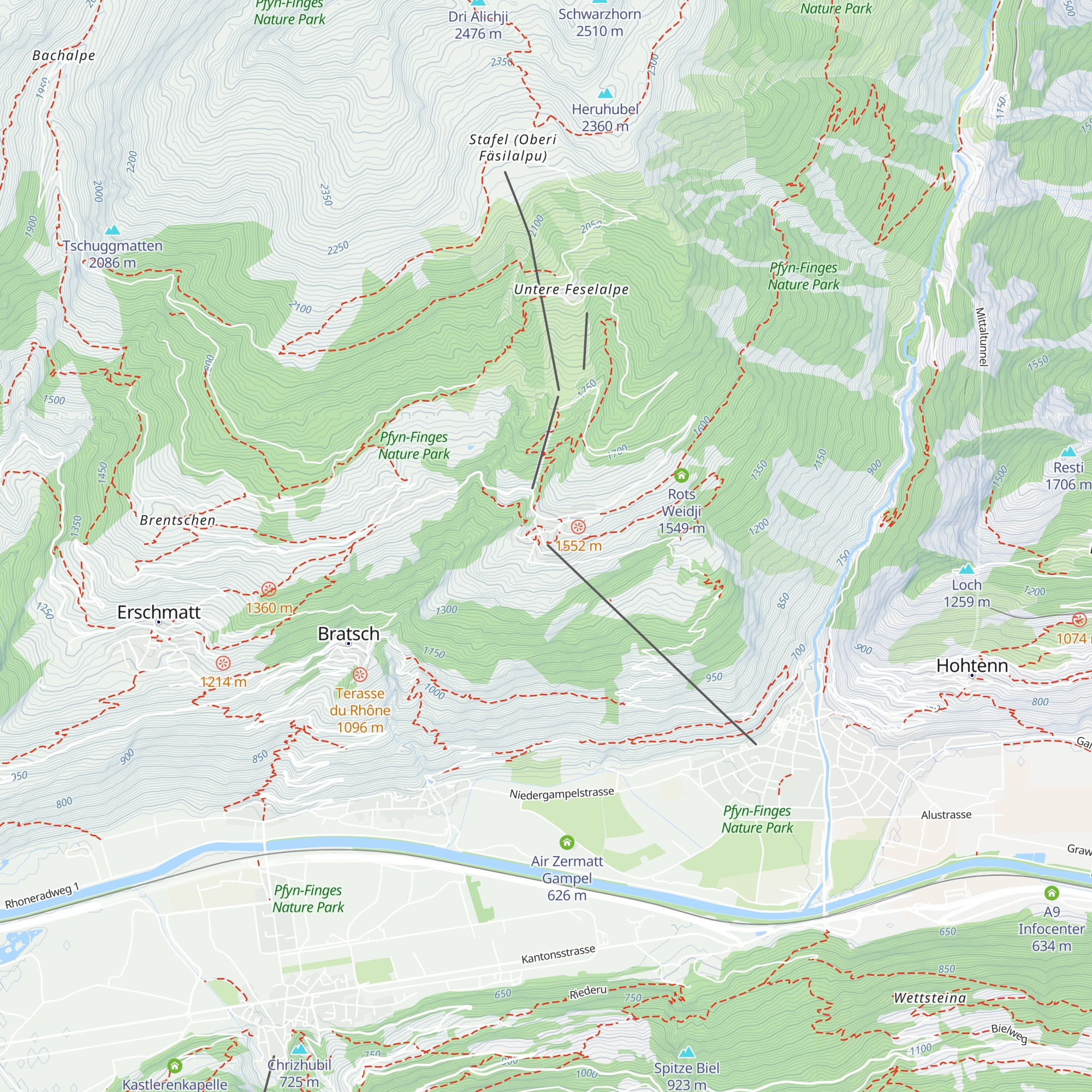 Restaurant Seilbahn map