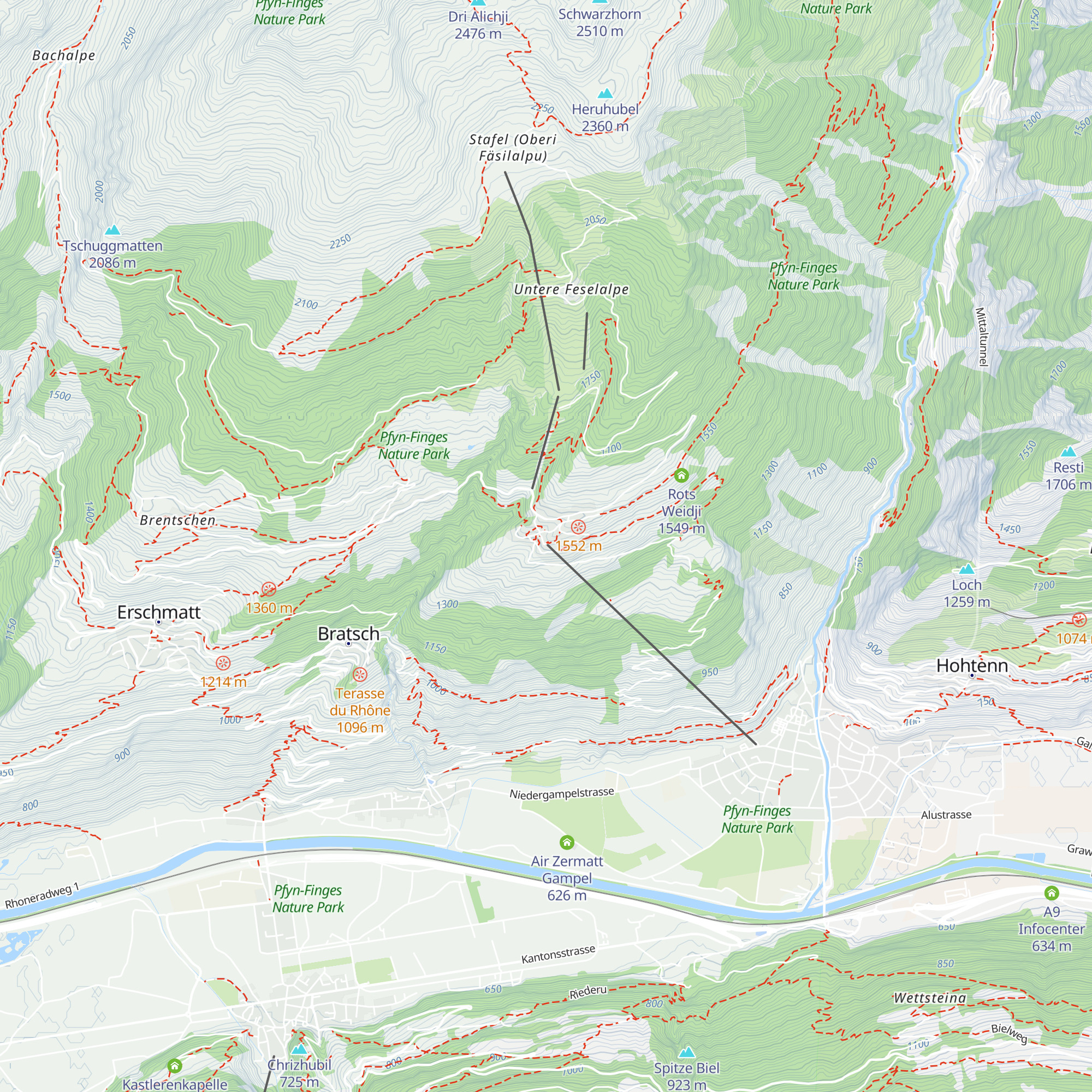 Restaurant Seilbahn map