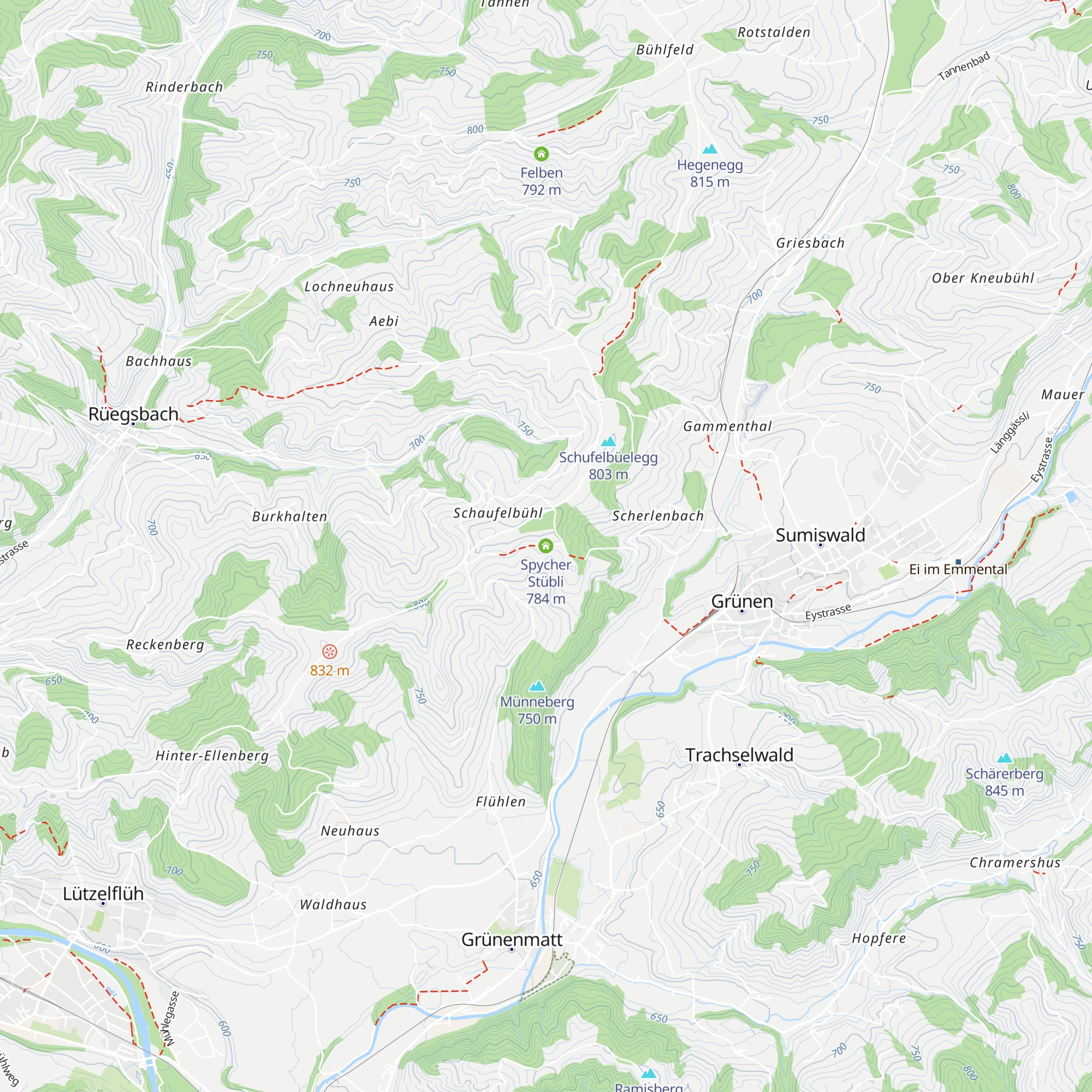 Spycher Stübli map