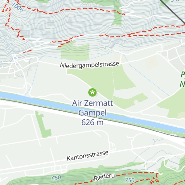 Map of Air Zermatt Gampel