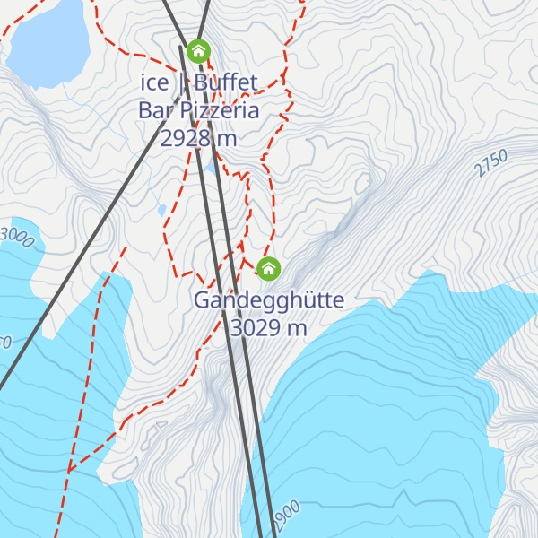 Map of Gandegghütte