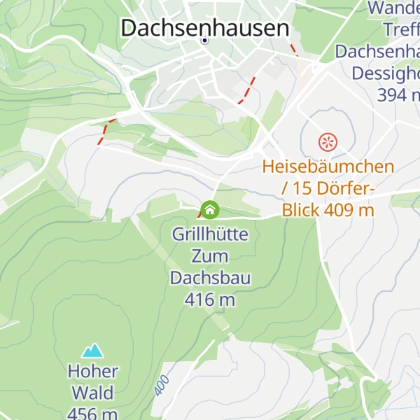 Map of Grillhütte Zum Dachsbau