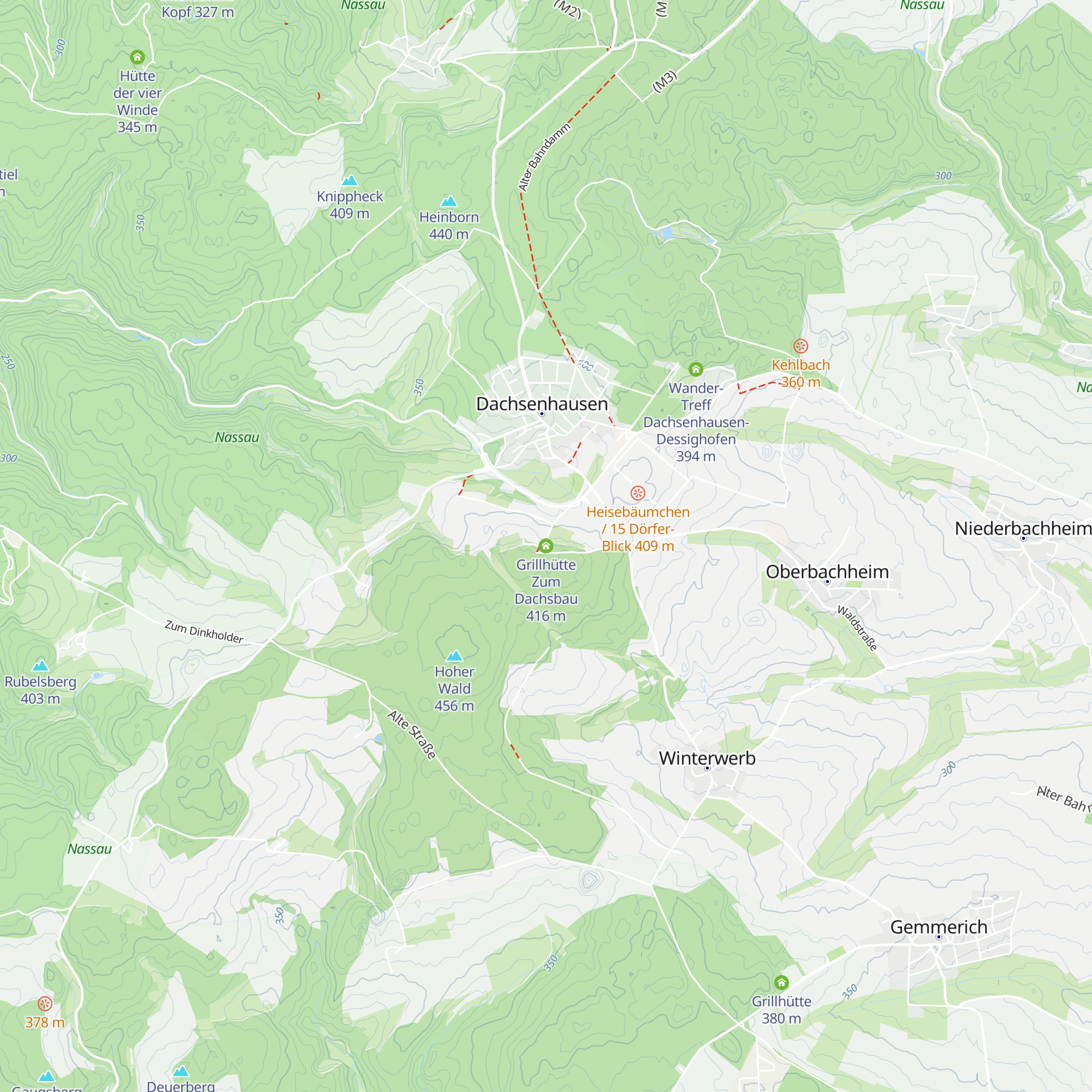 Grillhütte Zum Dachsbau map