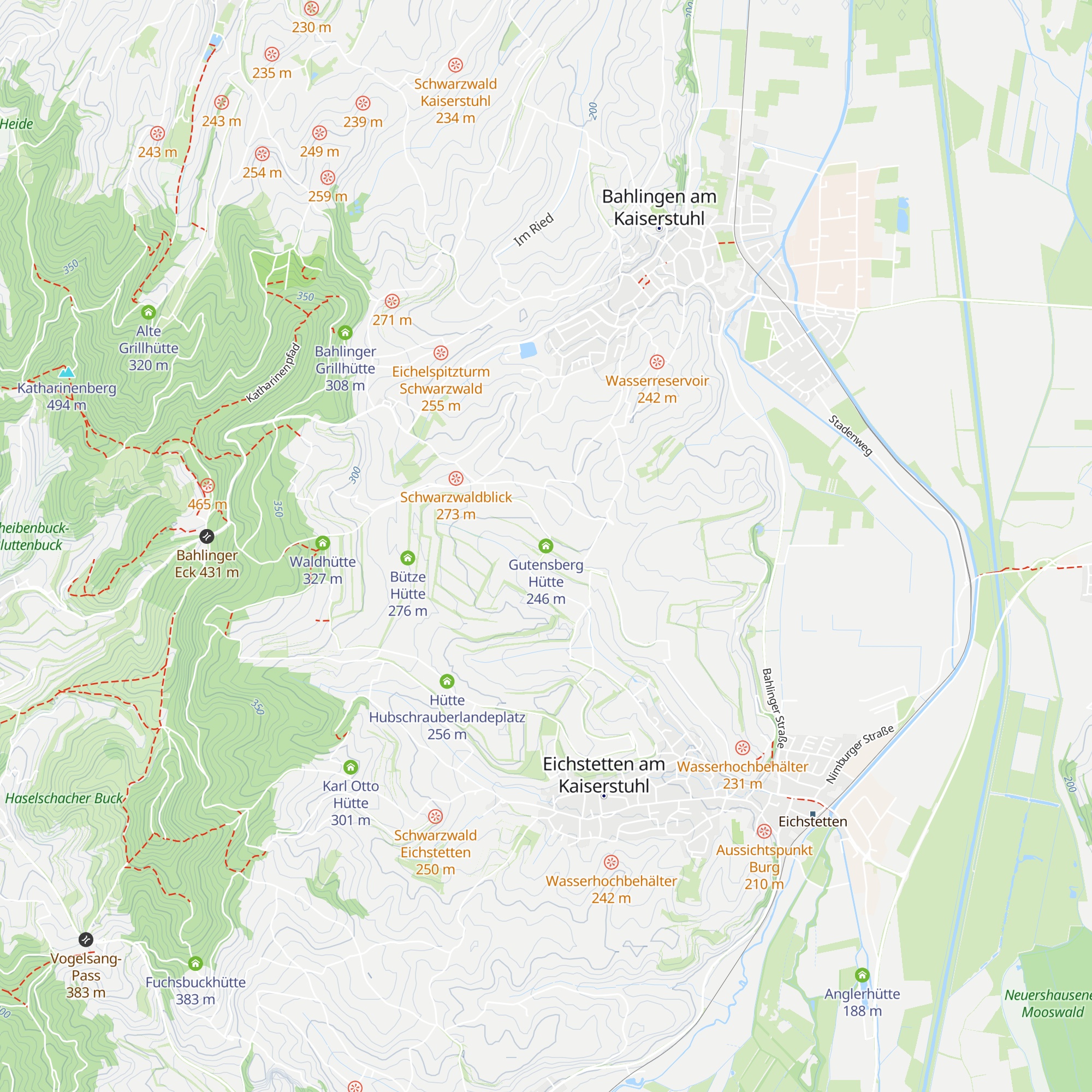 Gutensberg Hütte map