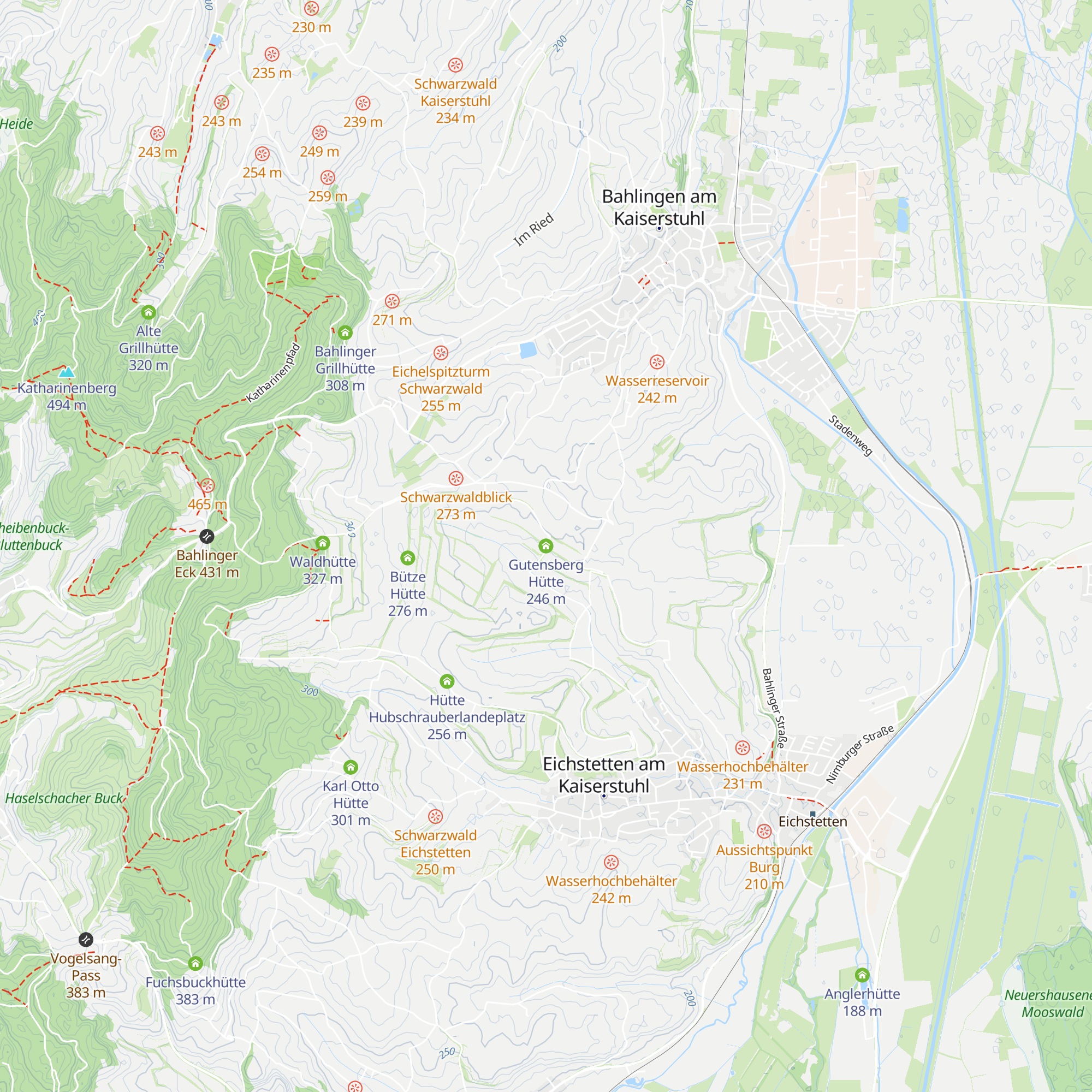 Gutensberg Hütte map