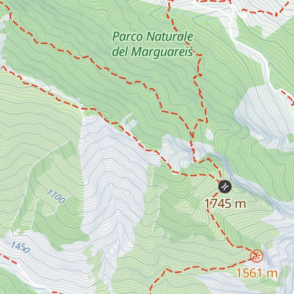 Map of Cima del Caplet