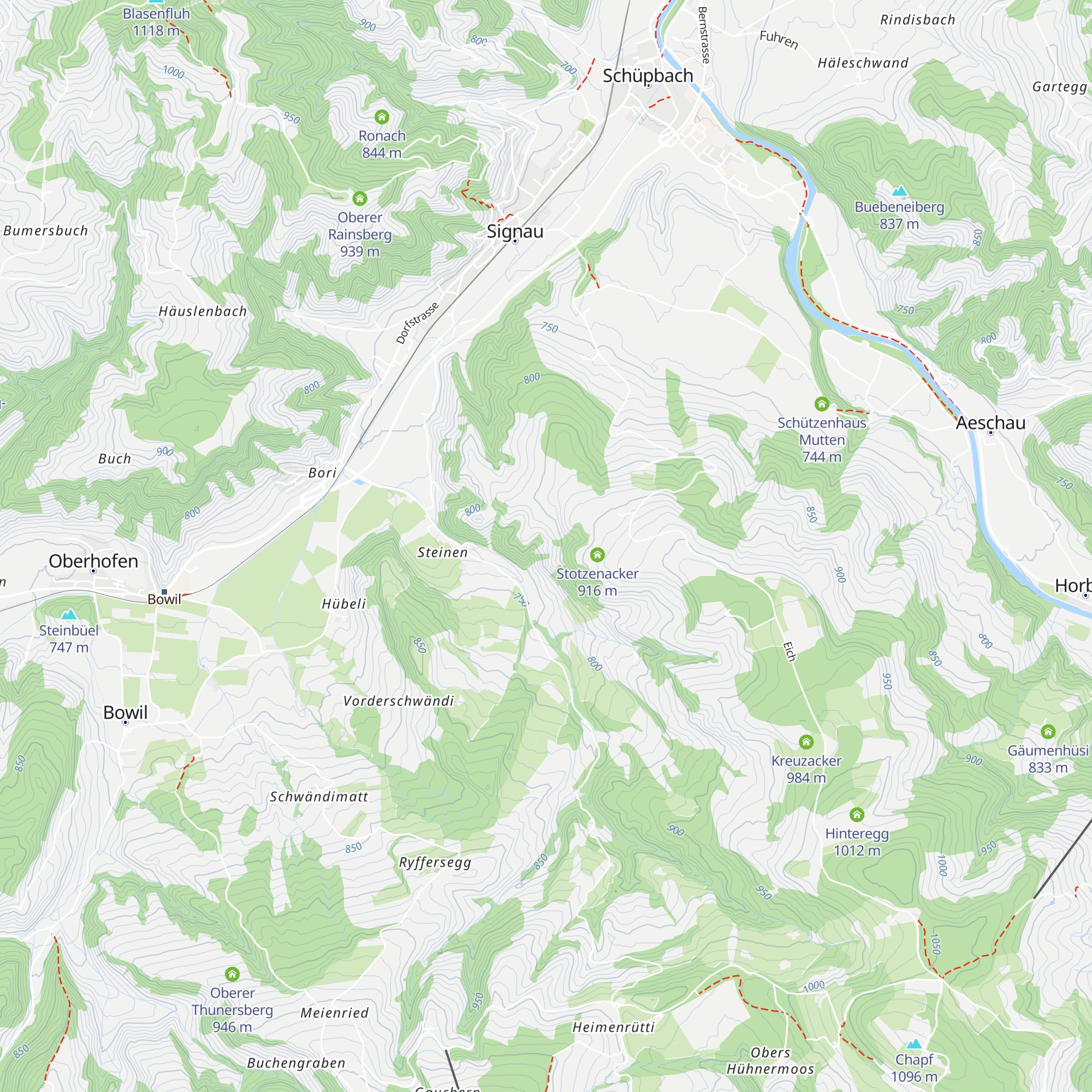 Schafberg map