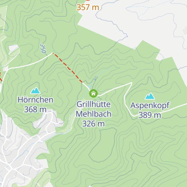 Map of Grillhütte Mehlbach