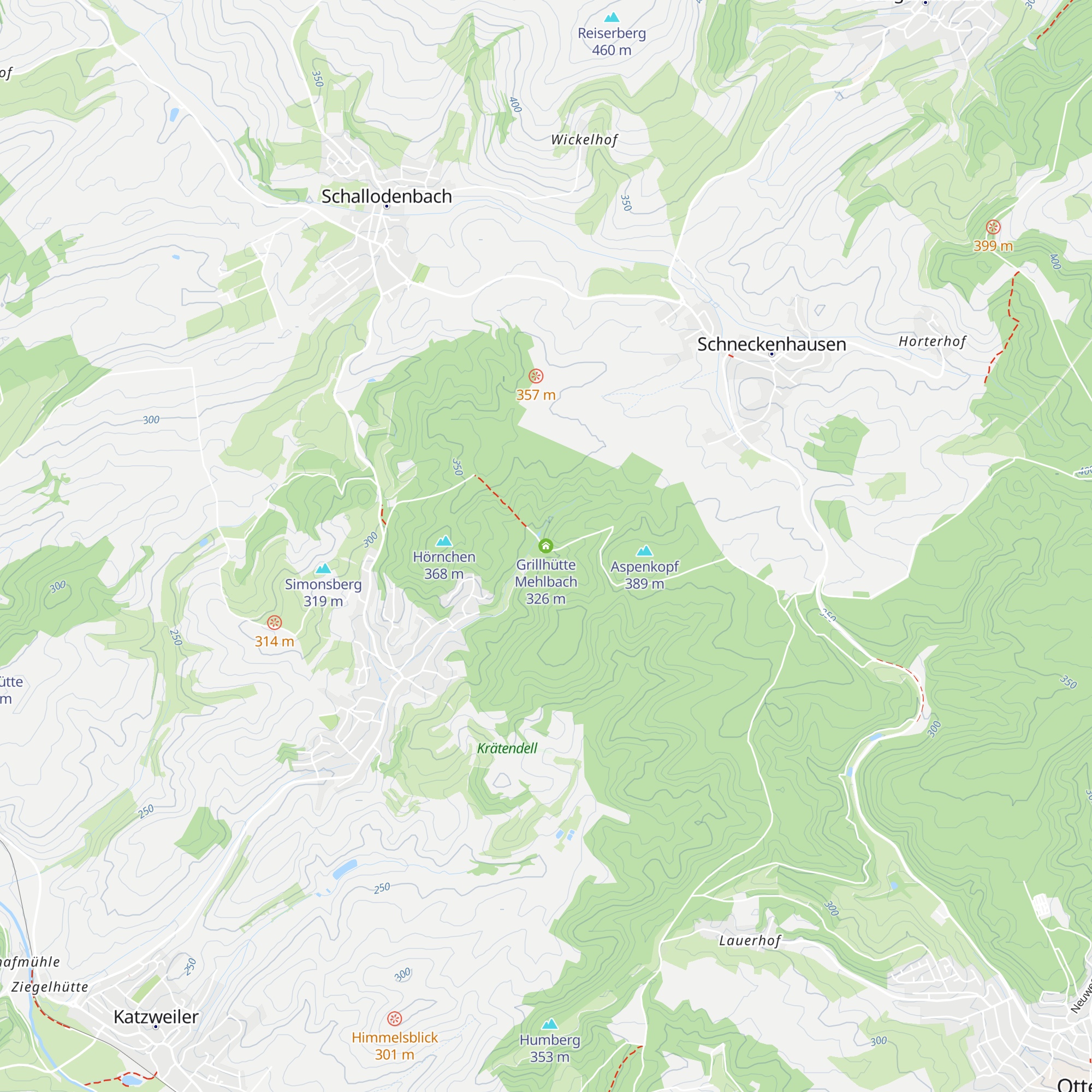 Grillhütte Mehlbach map