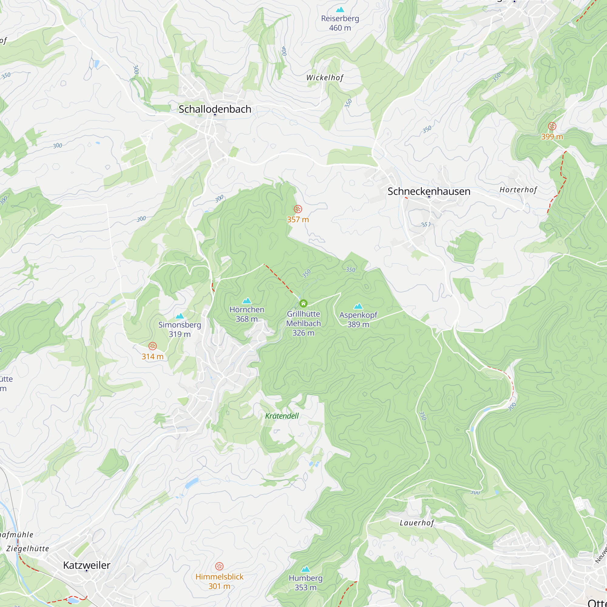 Grillhütte Mehlbach map
