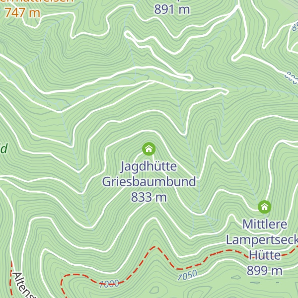 Map of Jagdhütte Griesbaumbund