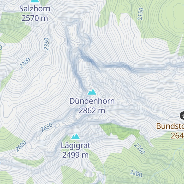 Map of Dündenhorn