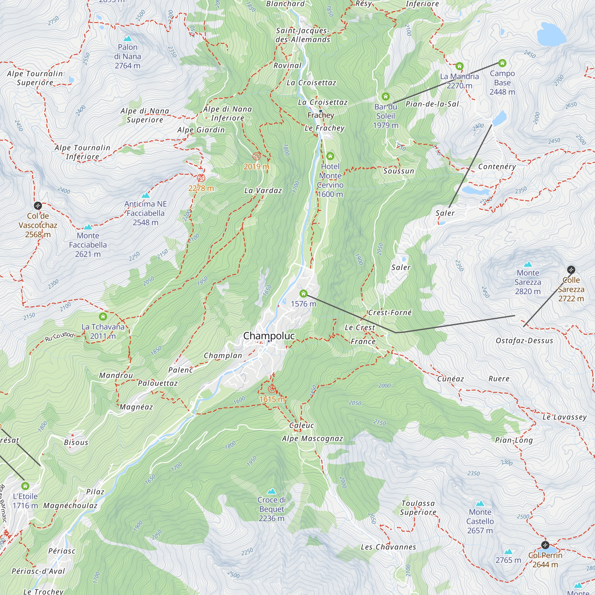 Cafe' du Bistrot map