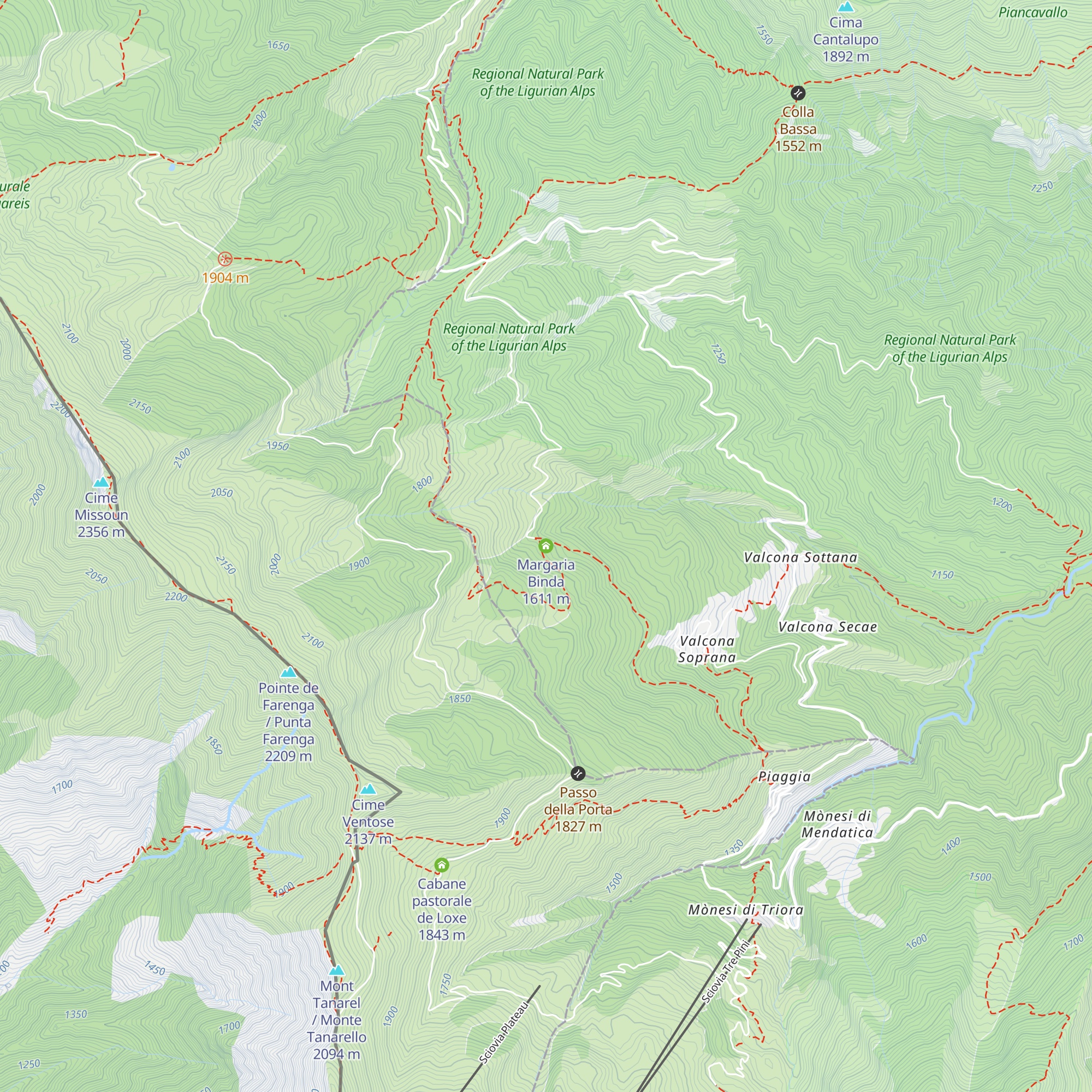 Margaria Binda map