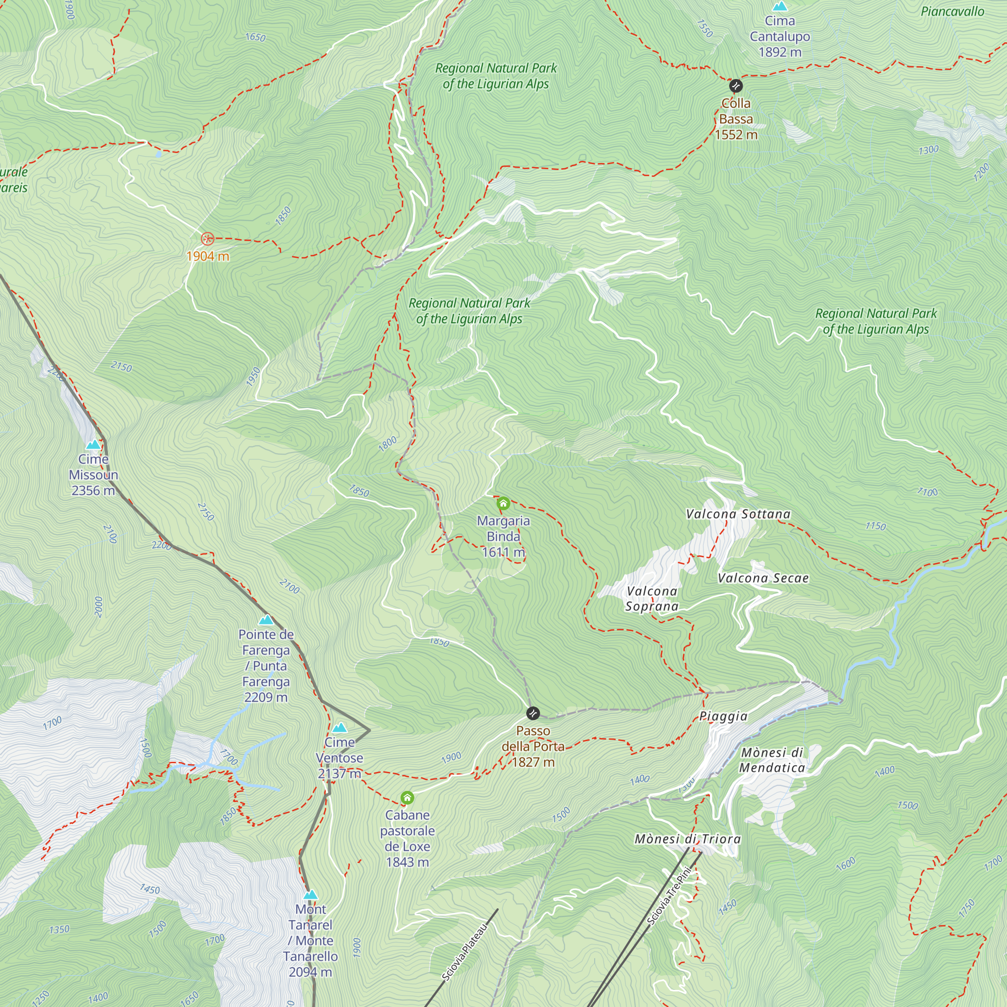 Margaria Binda map