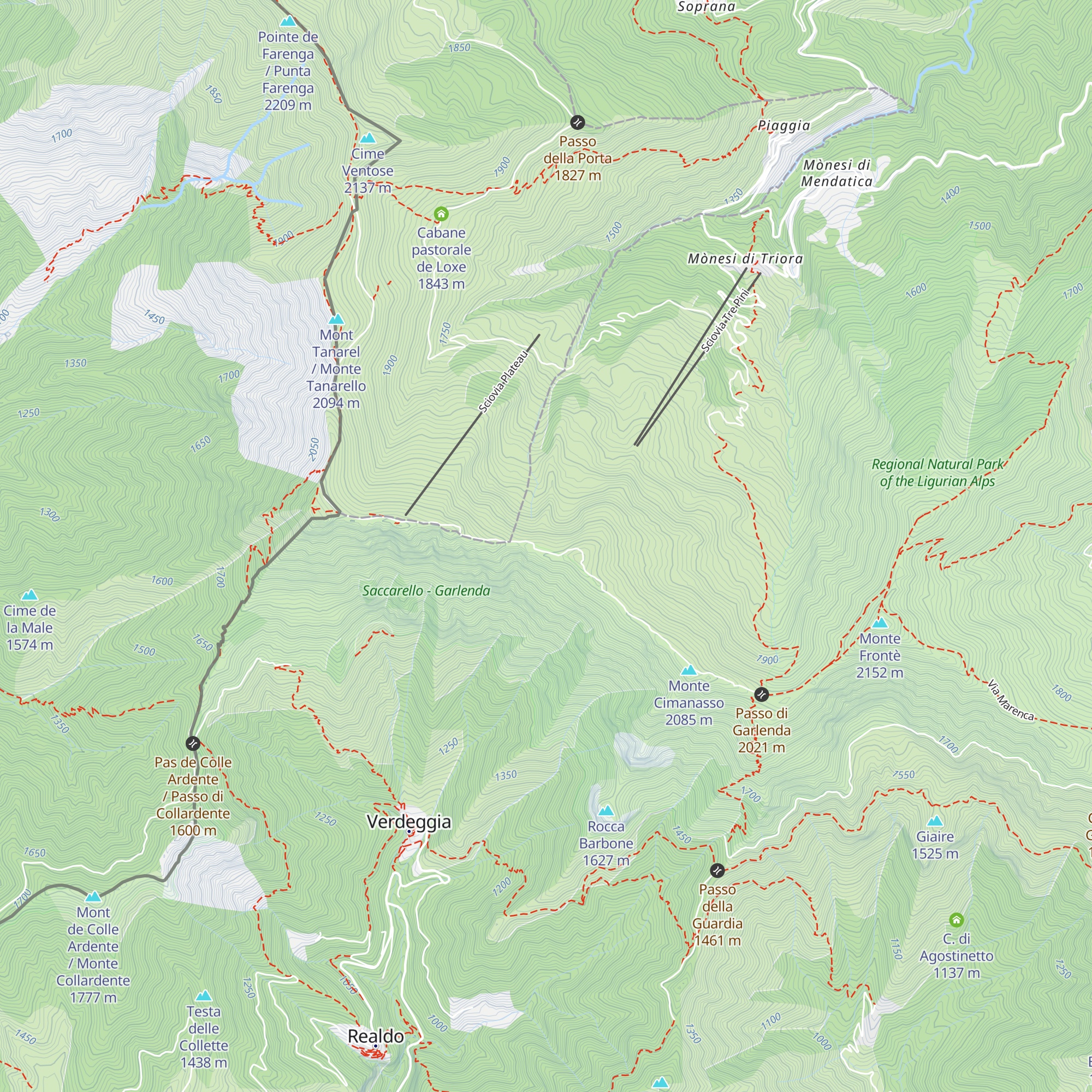 Rifugio La Terza map