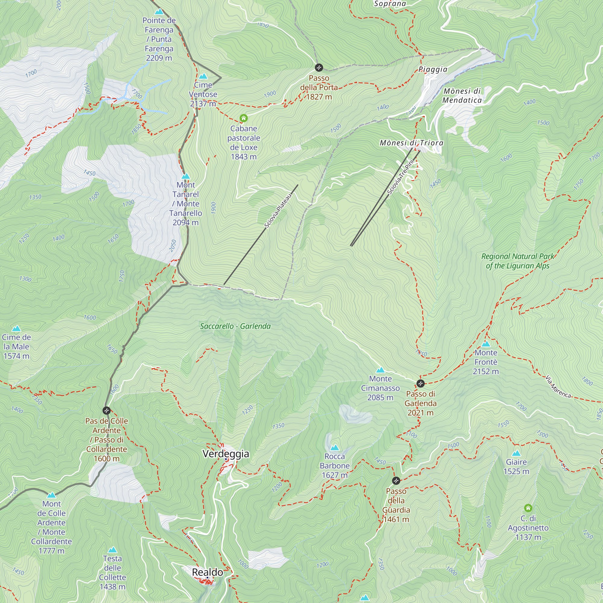 Rifugio La Terza map
