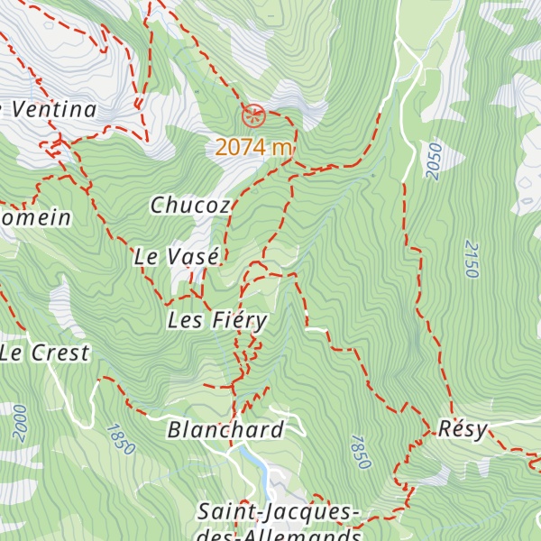 Map of Casa Alpina Bel Bosco