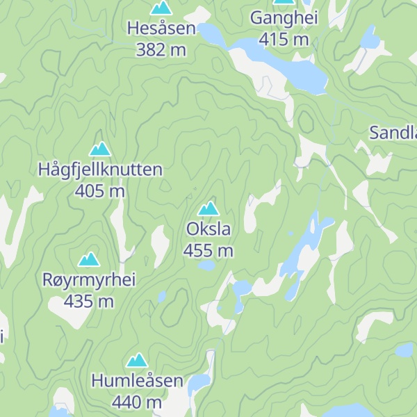 Map of Oksla