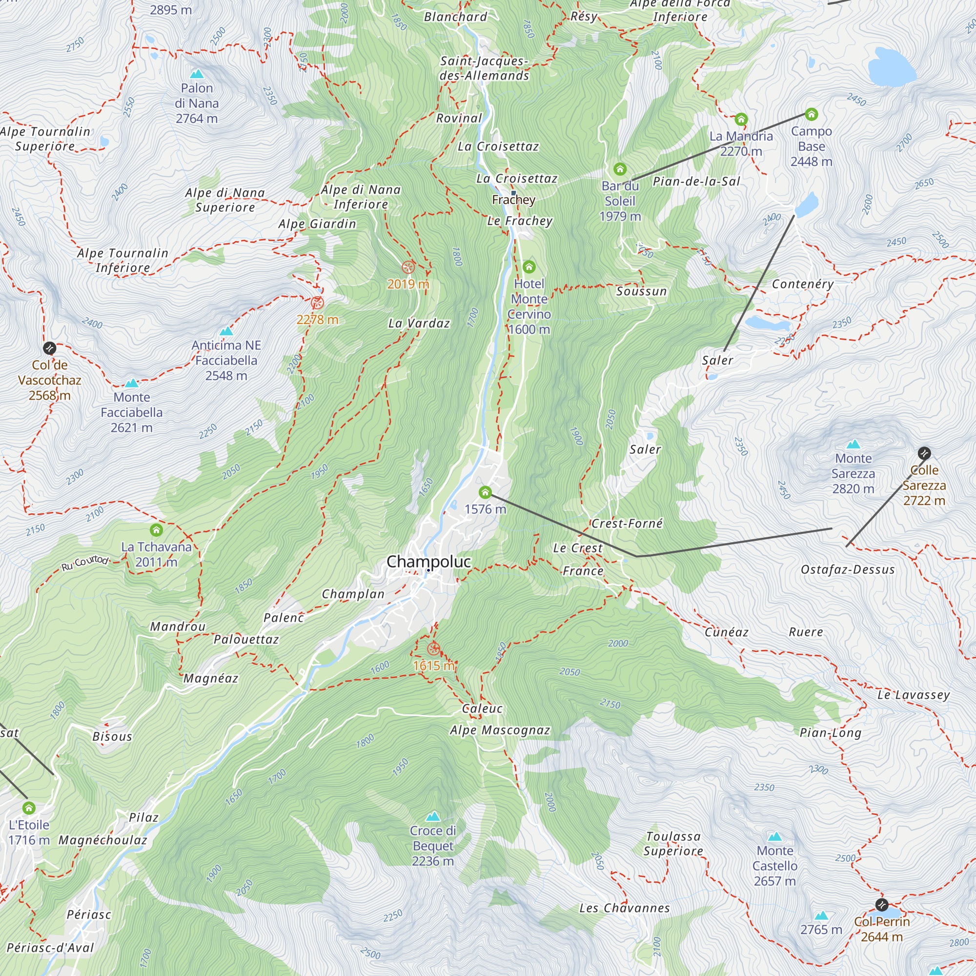 Le Sapin map