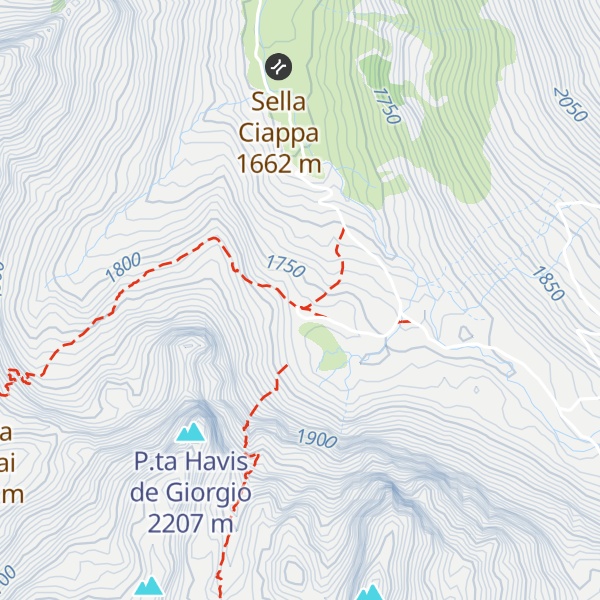Map of Rifugio Mondovì - Havis De Giorgio