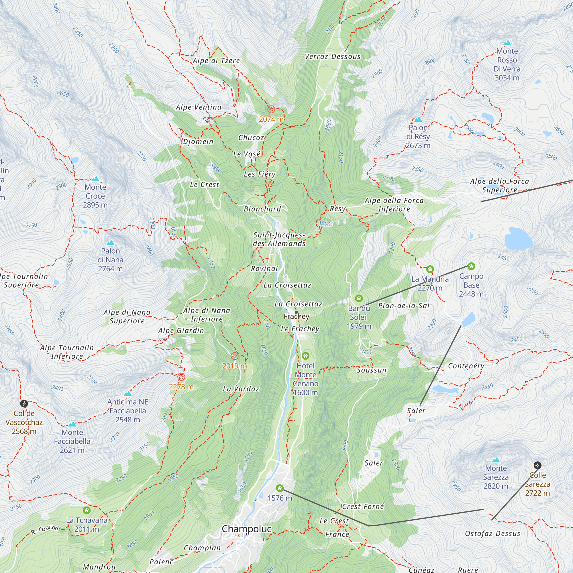 Rifugio Cai Città di Casale Monferrato map