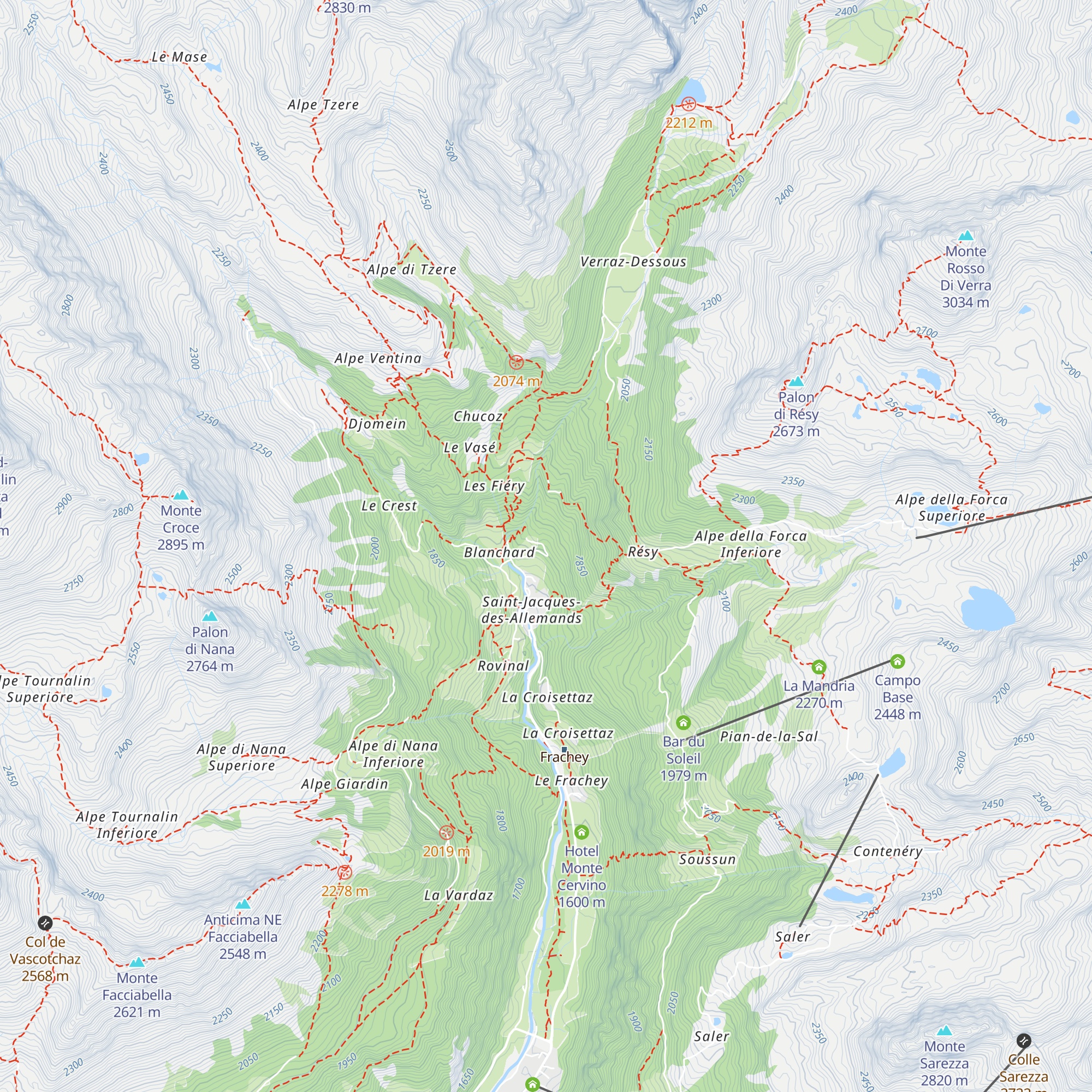 C.A.I. Besozzo map