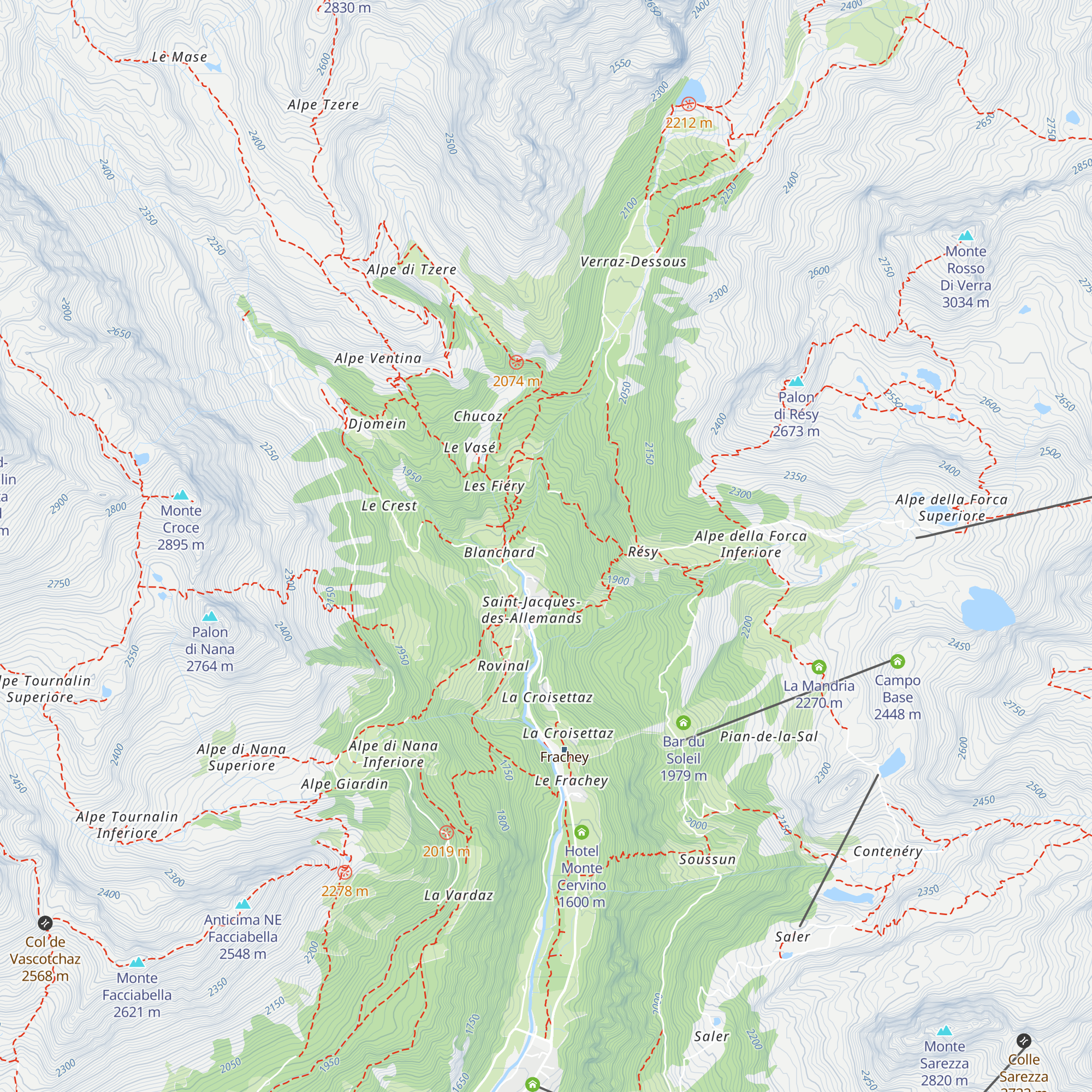 C.A.I. Besozzo map