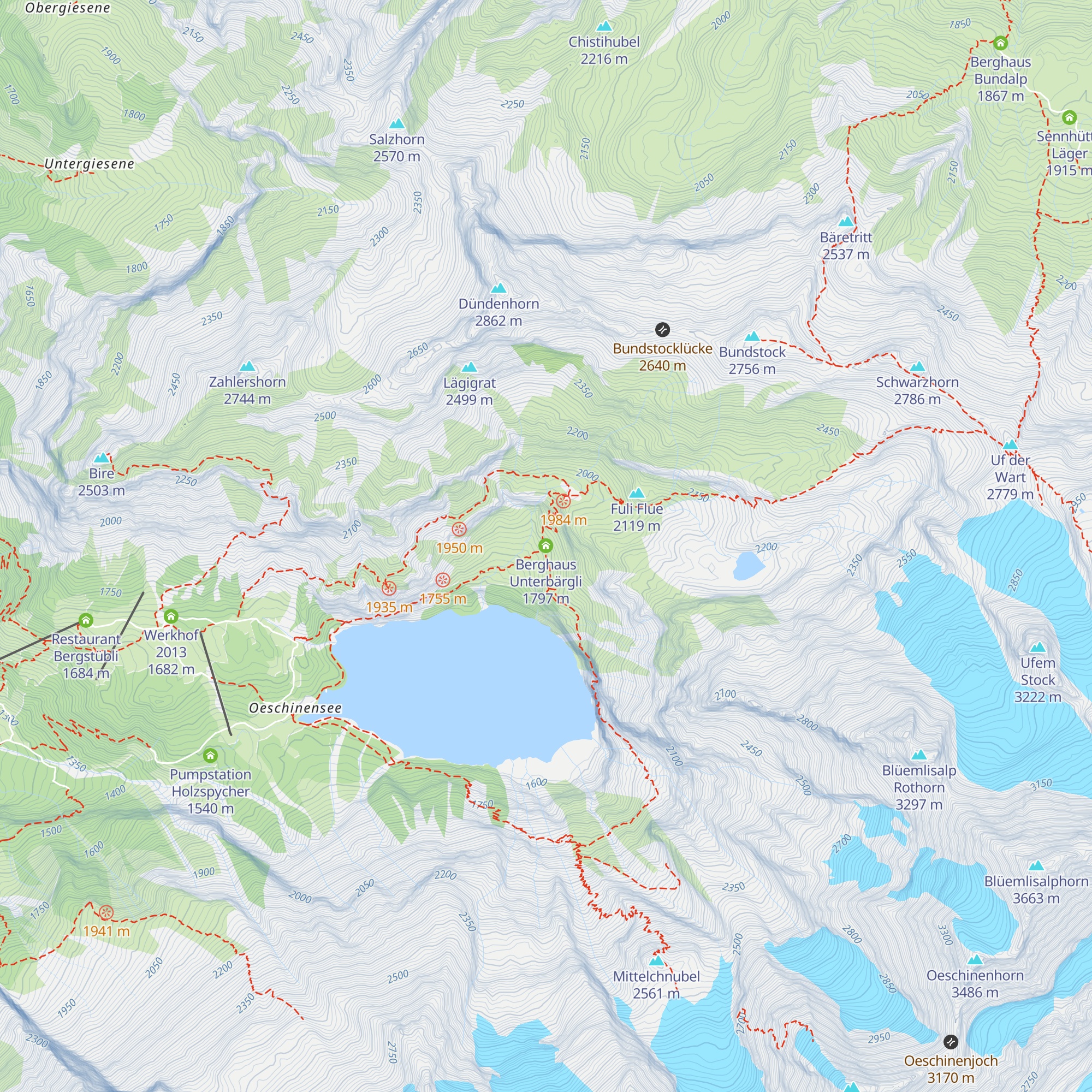 Underbärgli map