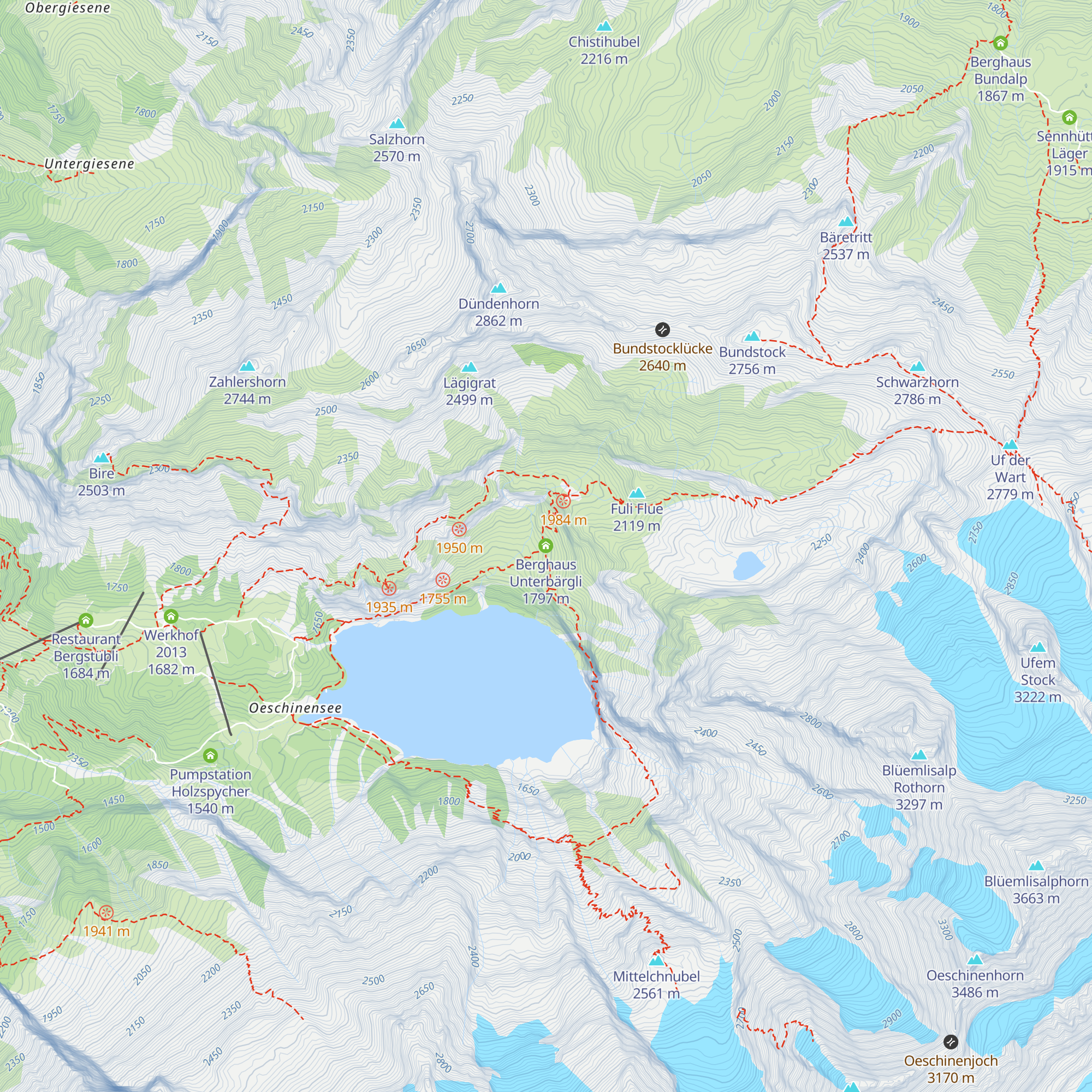 Underbärgli map