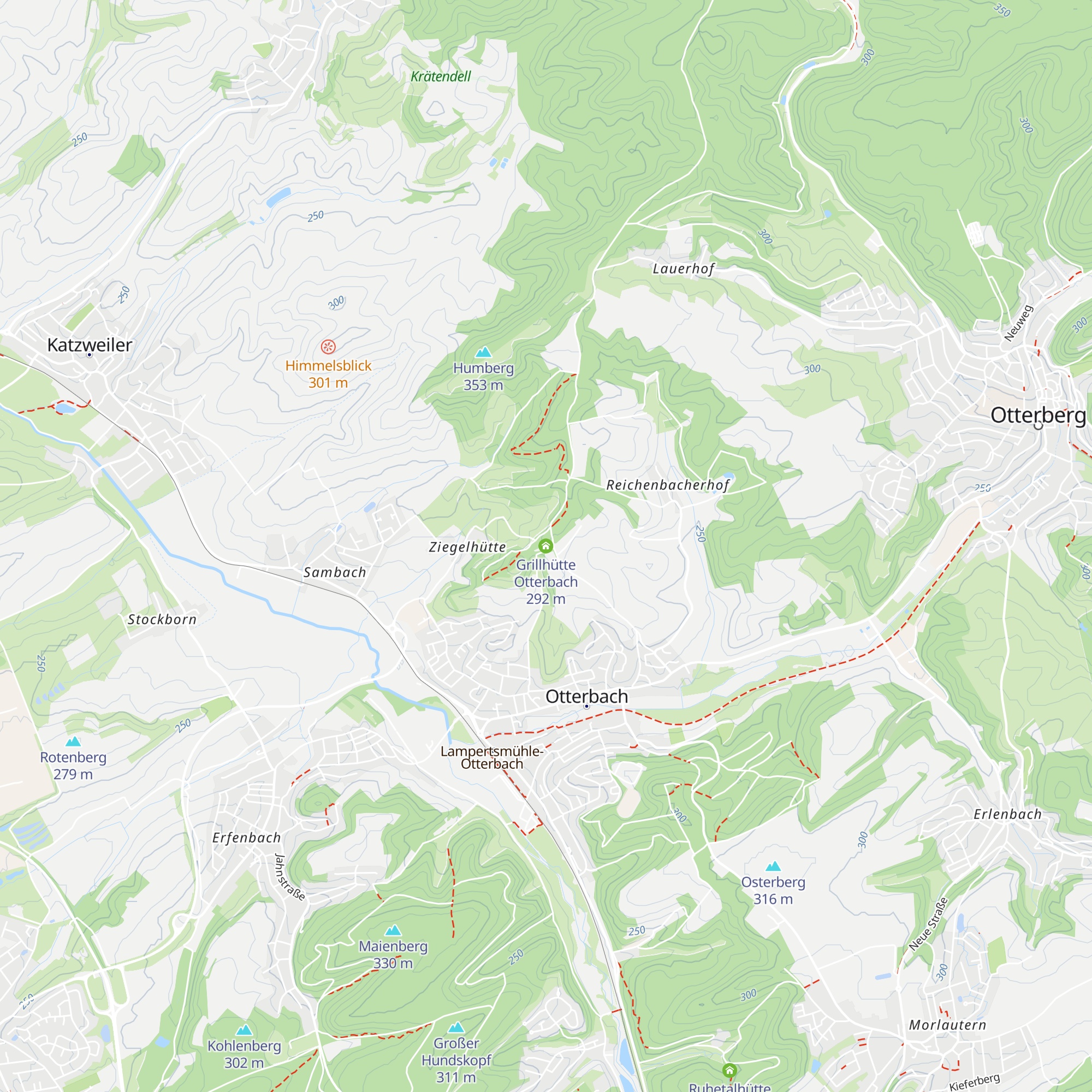 Grillhütte Otterbach map
