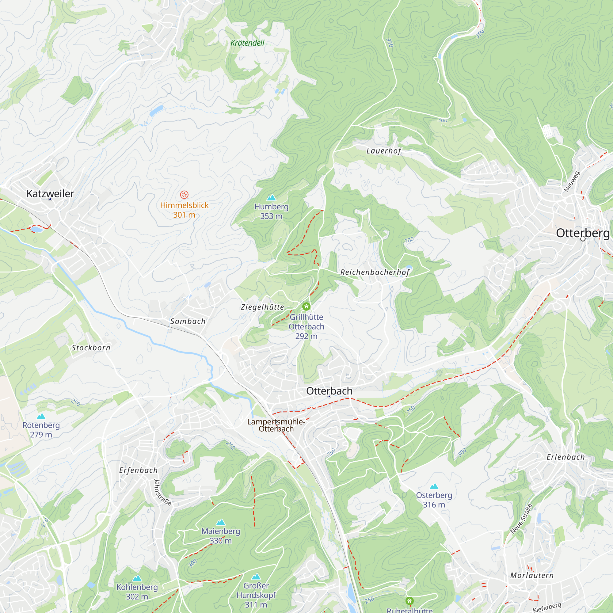 Grillhütte Otterbach map