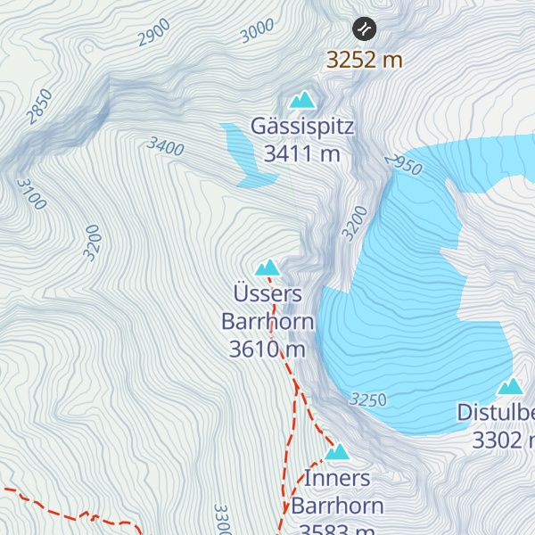 Map of Üssers Barrhorn