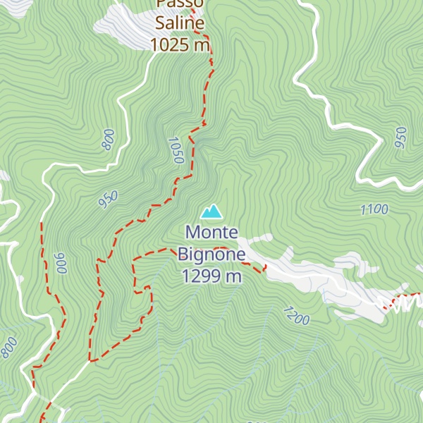 Map of Monte Bignone