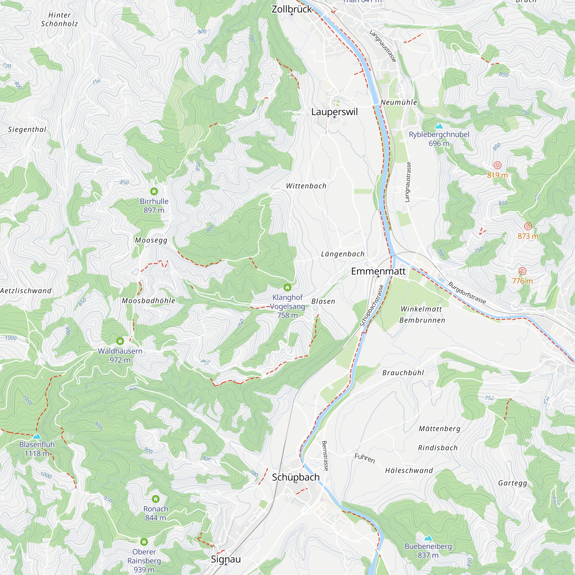 Klanghof Vogelsang map