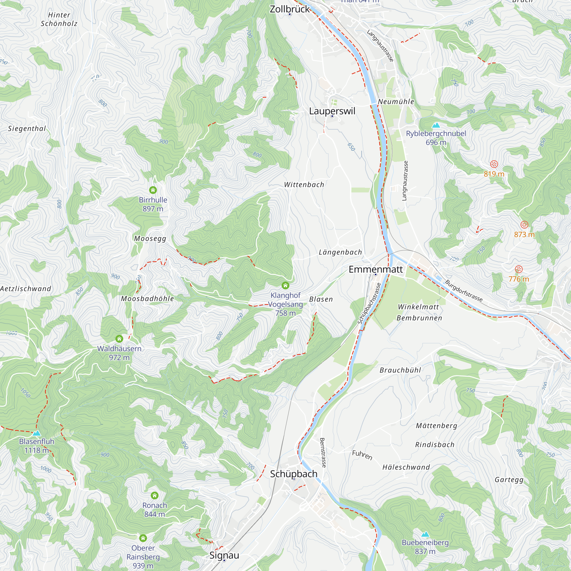 Klanghof Vogelsang map