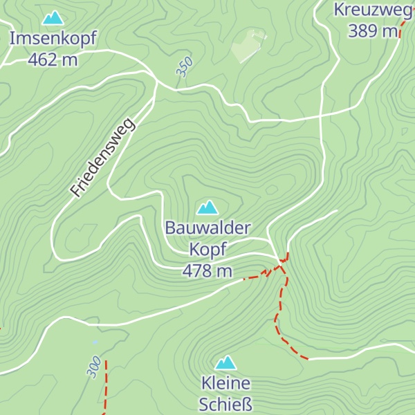 Map of Bauwalder Kopf