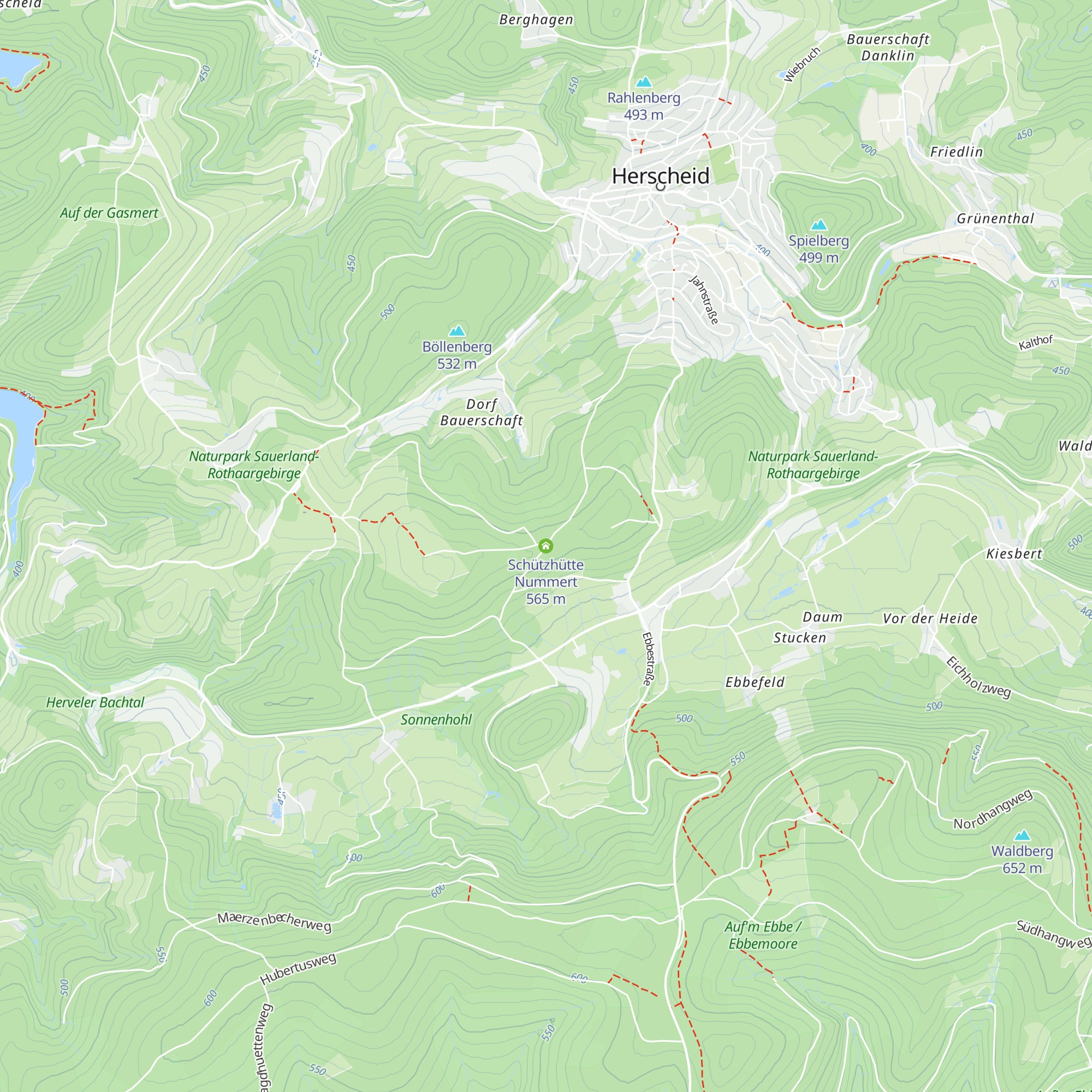Schützhütte Nummert map