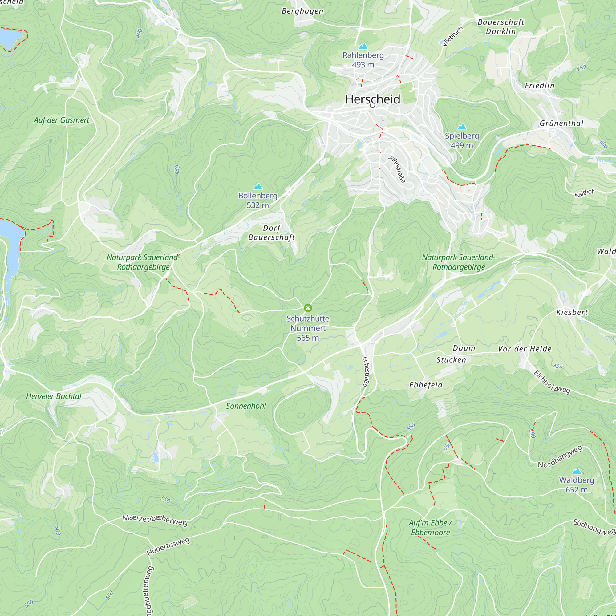 Schützhütte Nummert map