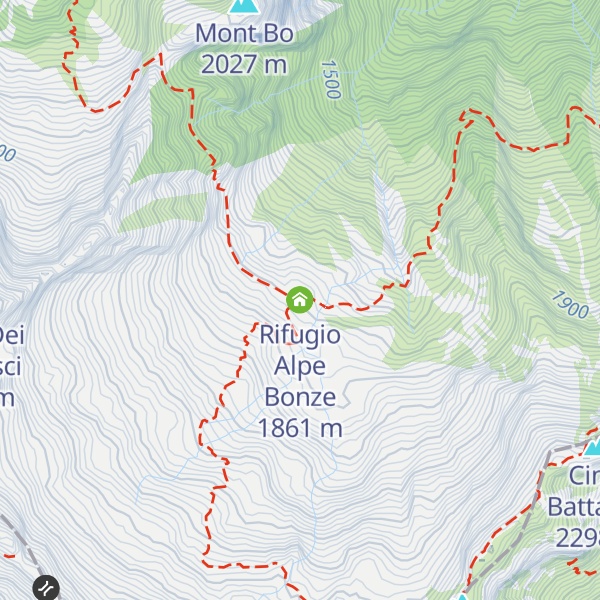 Map of Rifugio Alpe Bonze