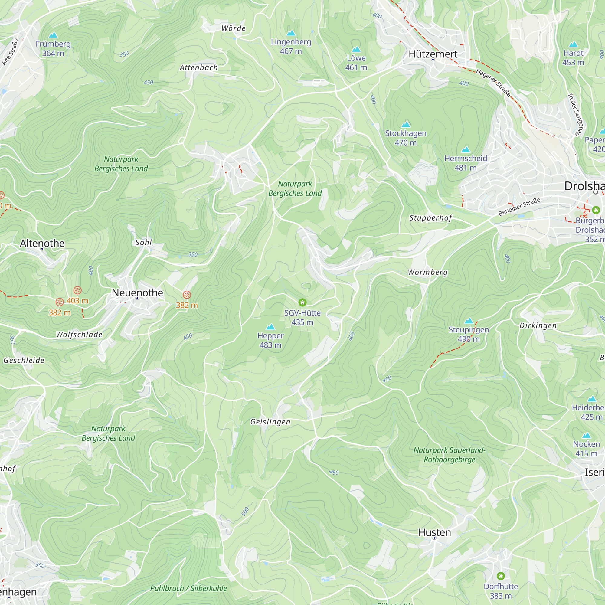 SGV-Hütte map