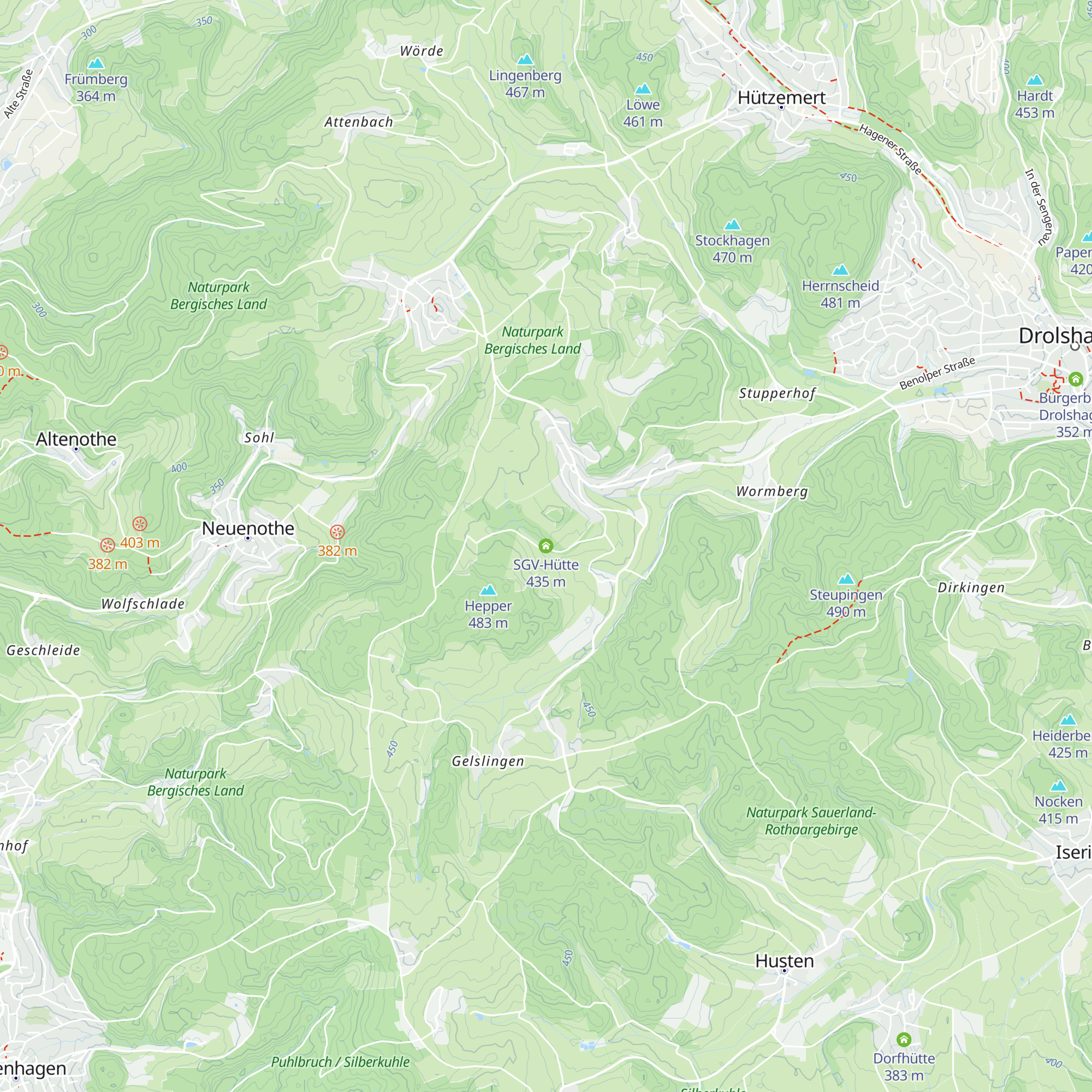 SGV-Hütte map