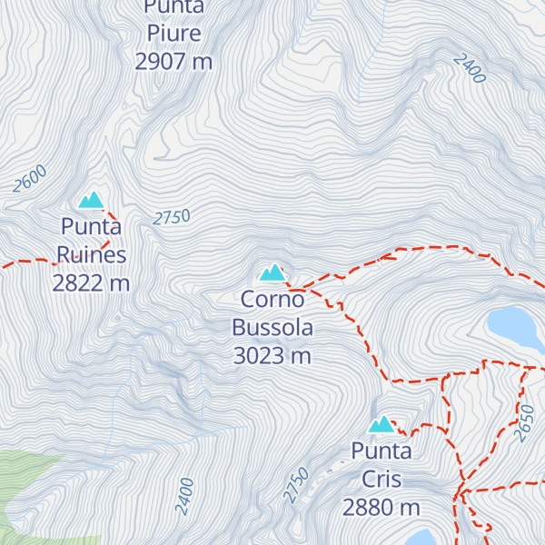 Map of Corno Bussola