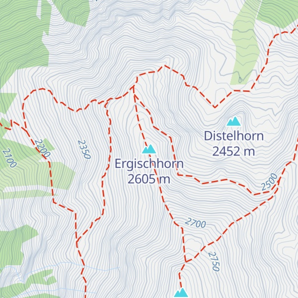 Map of Ergischhorn