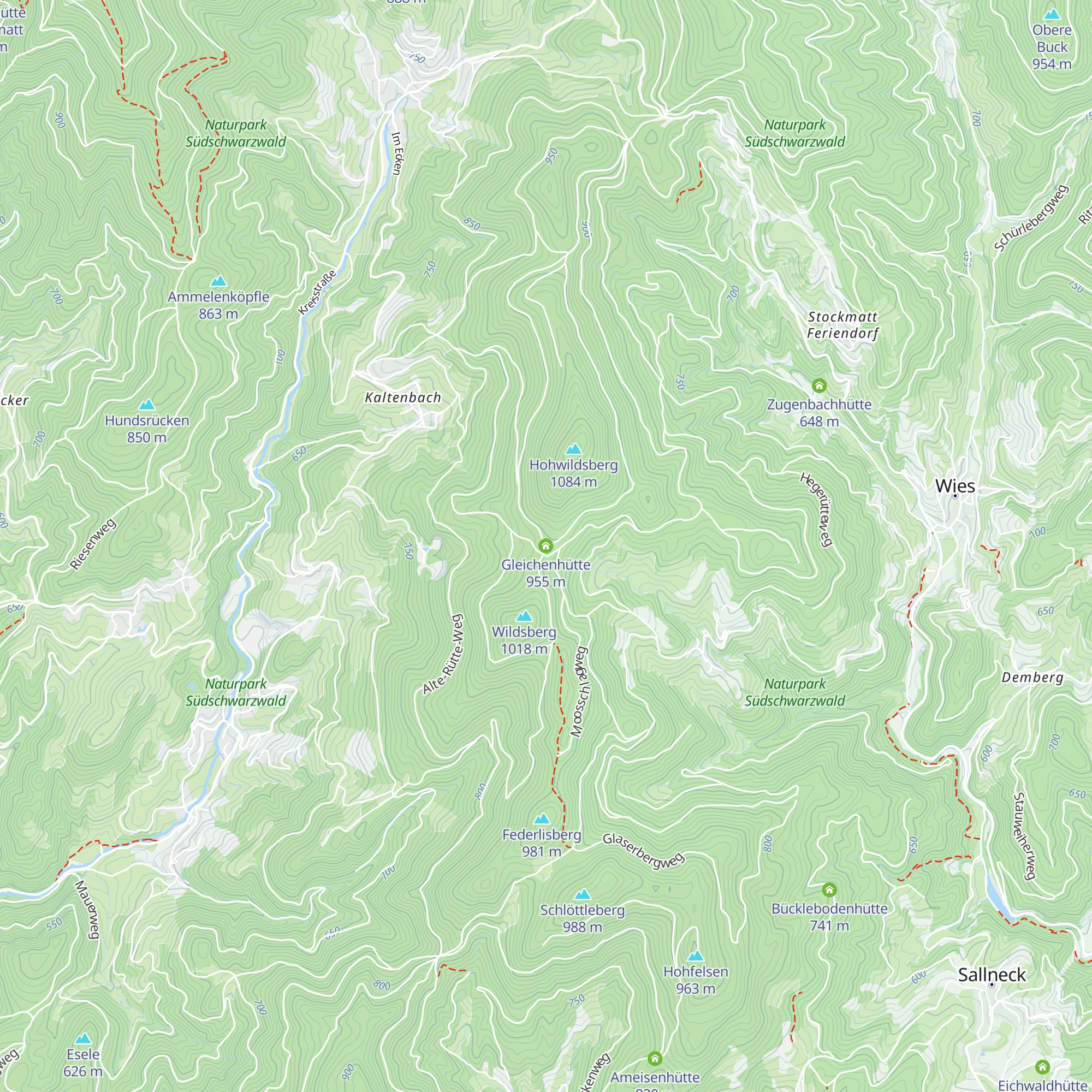 Gleichenhütte map