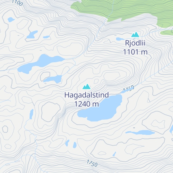 Map of Hagadalstind