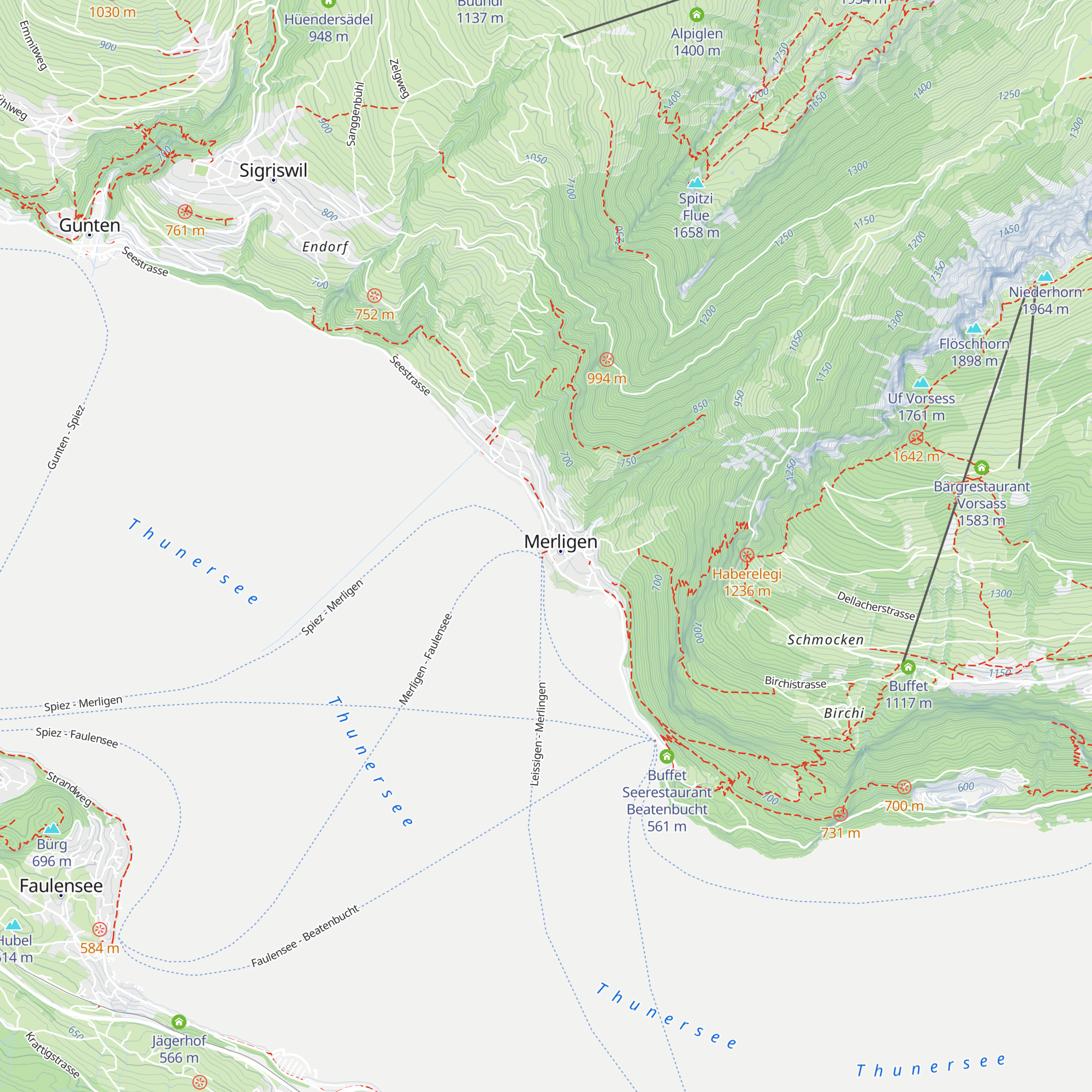 Tourismusbüro Merligen map
