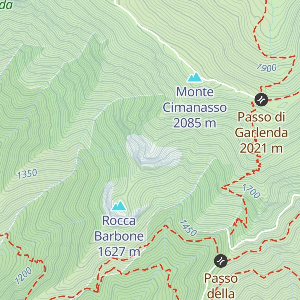 Map of Rocca Rossa